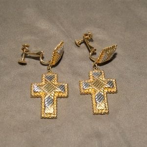 Cross Gold/Silver Earrings